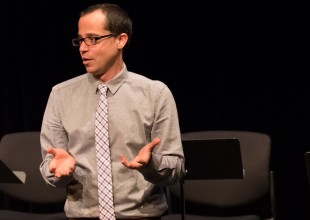 Andrew Rosendorf during the 2016 PlayLabs Playwriting Fellows Showcase