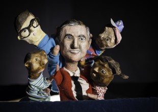 Mister Rogers puppet and other puppets from Make Believe Neighborhood